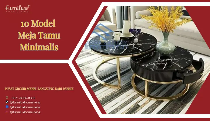 10 Model Meja Tamu Minimalis