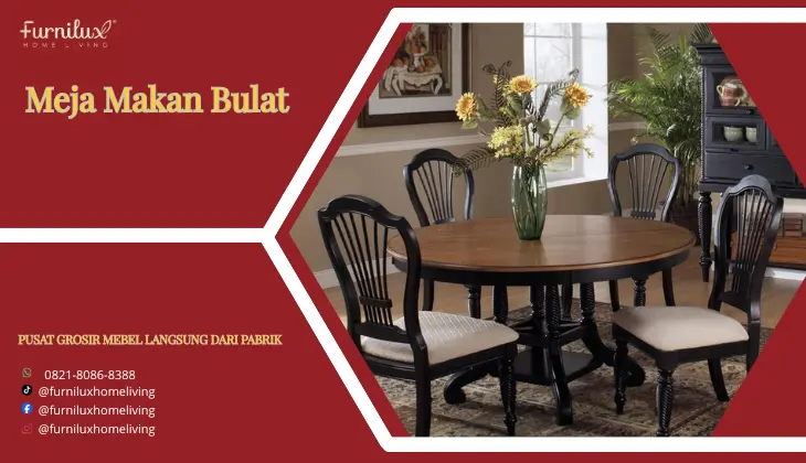 Gambar Meja Makan Bulat