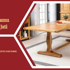 Meja Tamu Kayu Jati Minimalis