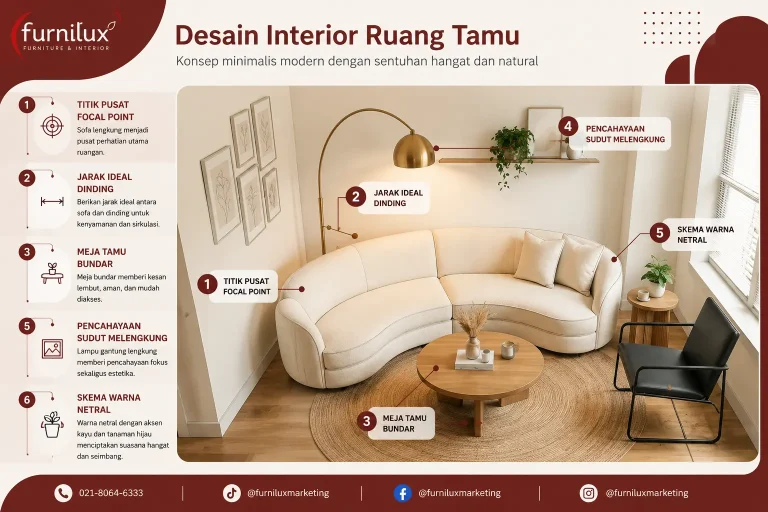Gambar Cara Menata Sofa Melengkung