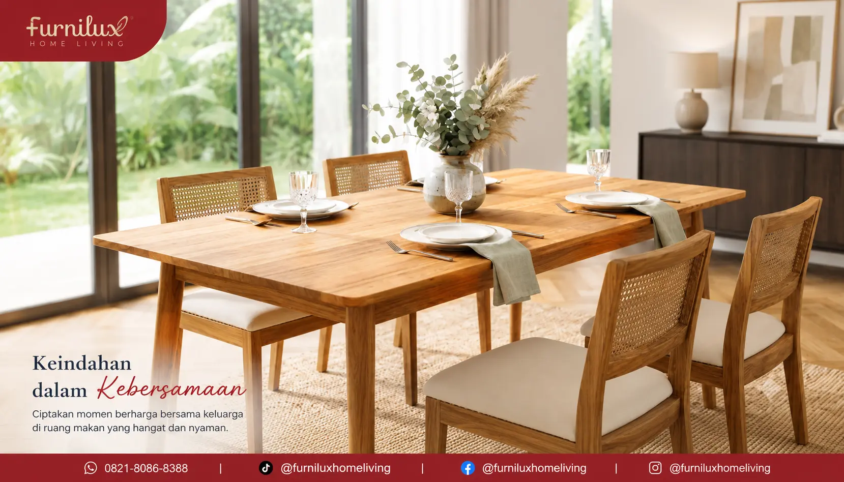 Gambar Meja Makan Kayu