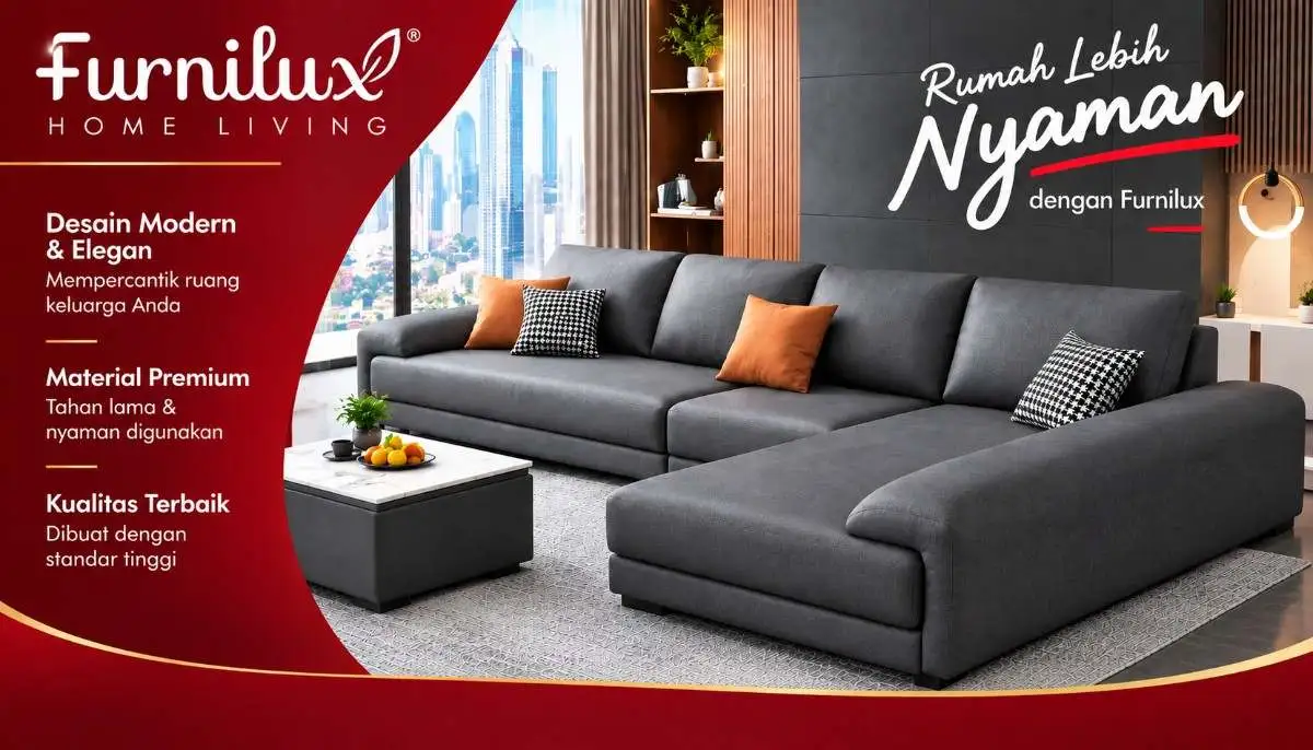 Sofa L Pilihan Nyaman untuk Ruang Tamu yang Terasa Lebih Akrab